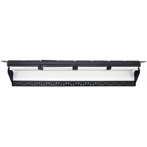 Patch Panel 1U x 24 puertos CAT6 UTP con pasah. trasero