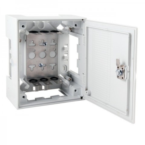 Caja de plastico de 30 Pares Tipo Krone. Incluye soporte