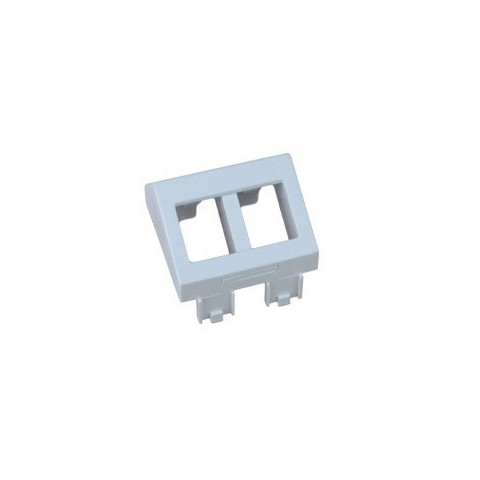 Modulo Ticino Light 45º para 2RJ-45 Snap in Kerpen