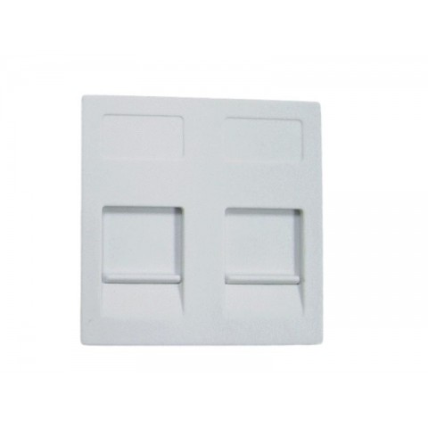 Modulo 45x45 CON VENTANA 2 RJ-45 Systimax-Keystone