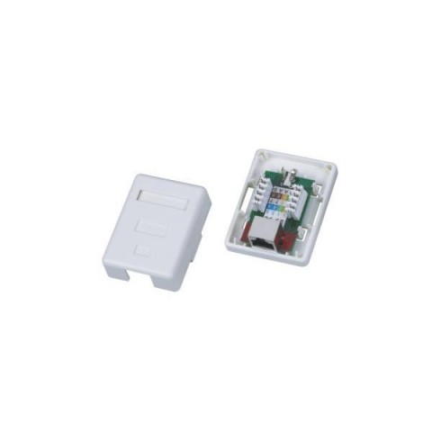 Roseta Superficie sal. Lateral CON 1 RJ-45 CAT6 FTP tipo 110