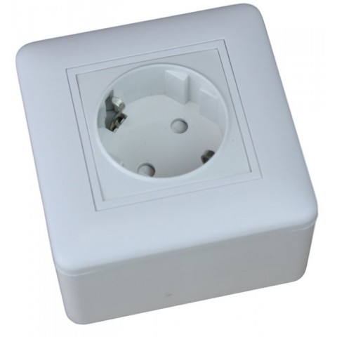 Caja de Superficie de 80x80  F40mm   Blanco/4 