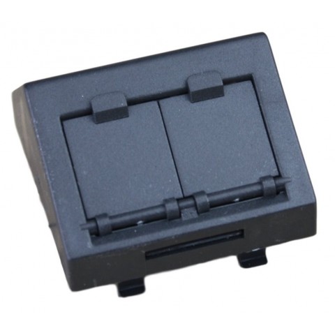 Mod  Inclinado 45º  45x45 CON VENTANA 2RJ-45 Systi