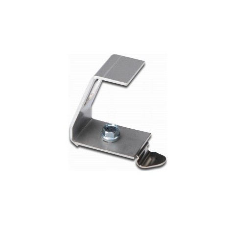 Adaptador de Carril DIN metalico para 1 RJ45 Keystone