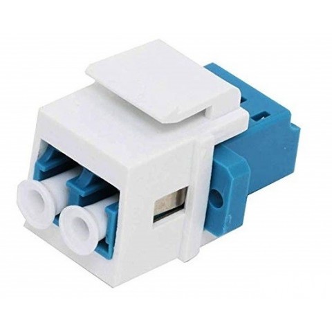 Adaptador Keystone para adaptador SC Simplex / LC Duplex BLANCO. Cantidad minima. Bolsa 100 unidades