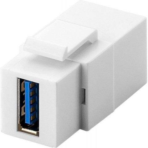 Adaptador Keystone H-H 3 0 de USB-A a USB-A BLANCO