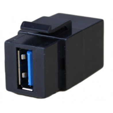 Adaptador Keystone H-H 3 0 de USB-A a USB-A NEGRO