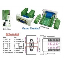 Modulo 45x22 5 con conect  VGA-H  15V   Bl-Beige /