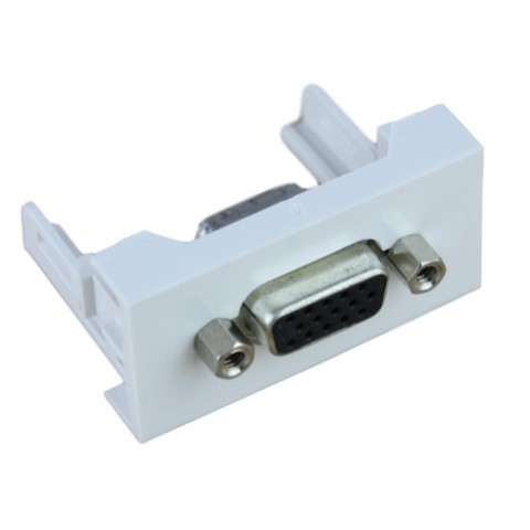 Modulo 45x22,5 HEMBRA-HEMBRA con conect. VGA-H (15V). Blanco /4