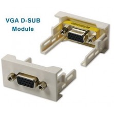 Modulo 45x22,5 HEMBRA-HEMBRA con conect. VGA-H (15V). Blanco /4