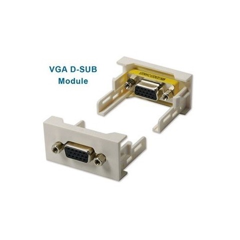 Modulo 45x22,5 HEMBRA-HEMBRA con conect. VGA-H (15V). Blanco /4