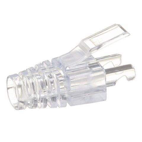 Funda protectora para RJ-45 EZ Transparente. Cantidad minima. Bolsas de 100 unidades.