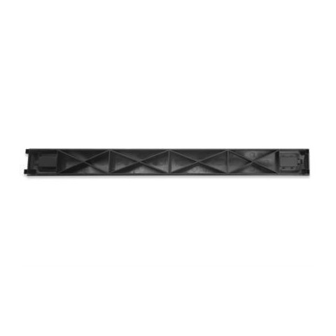 Panel Plastico 19" x 1U Ciego Negro (9005). Montaje CLIP sin tornilleria