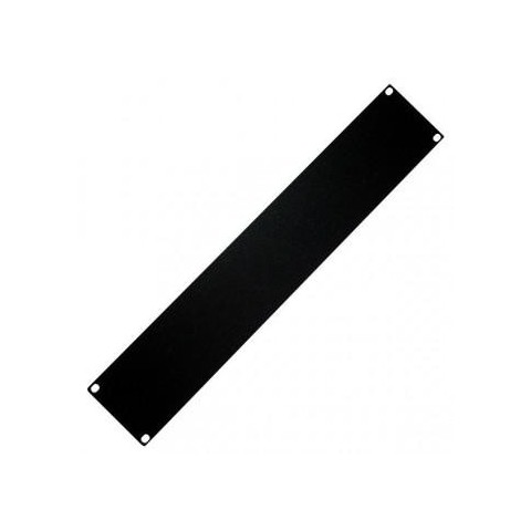 Panel 19  x 2U Ciego Negro  RAL 9005 
