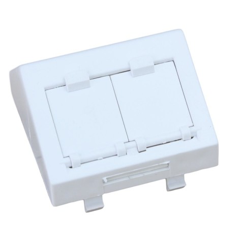 Mod  Inclinado 45º  45x45 CON VENTANA 2RJ-45 Systi