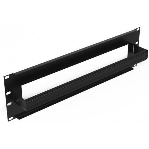 Panel 19  x 3U con carril DIN Negro RAL9005