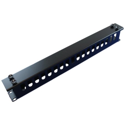 Pash. Metalico con Tapa 19" x 1U. x 60 Negro con TETONES