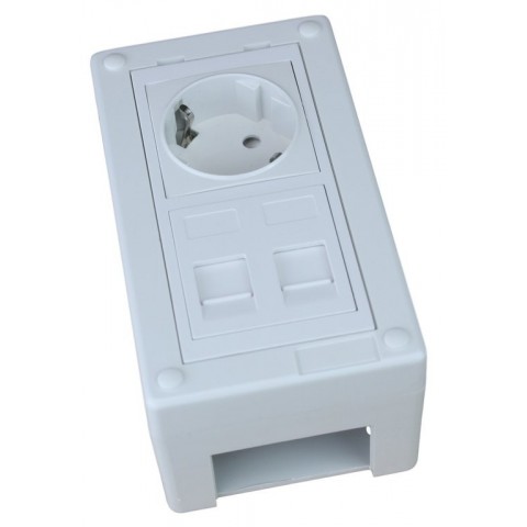 Caja de mecanismos de 1 elemento  Blco/4 