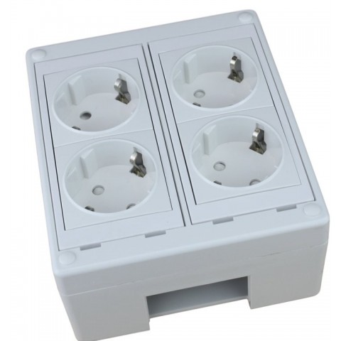 Caja de mecanismos de 2 elementos  Blco/4 
