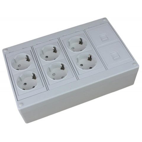 Caja de mecanismos de 4 elementos  Blco/4 