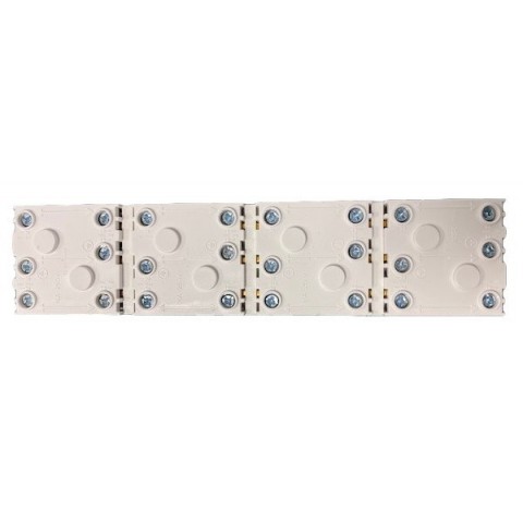 Schuko CUADRUPLE con proteccion para PERFIL PLUS 