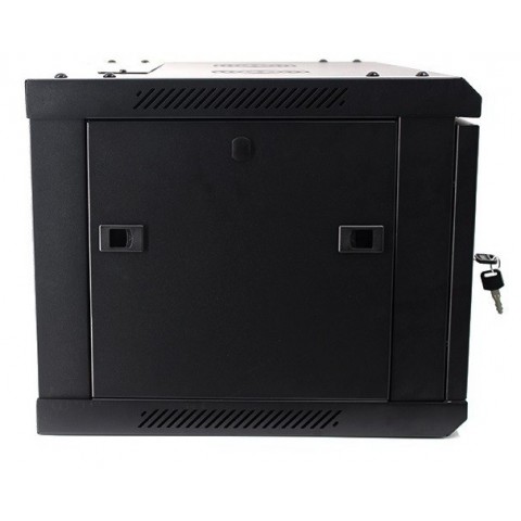 RACK Mural de 19" x 6U x 450. Laterales desmontables. Color Negro