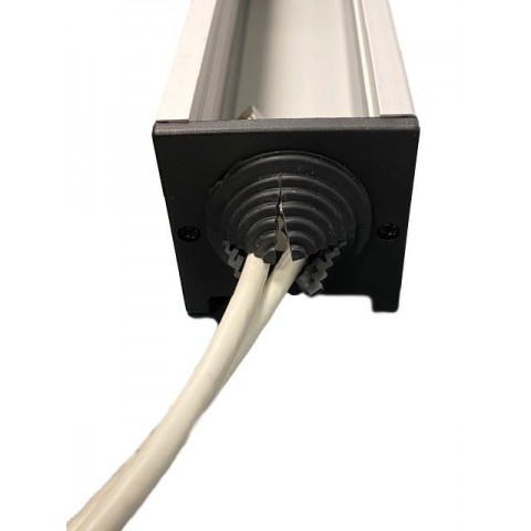 Tapa lateral con cubierta de goma de 32 mm para en