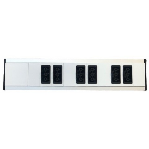 Perfil PLUS para 5 mecanismos de 45x45 útiles