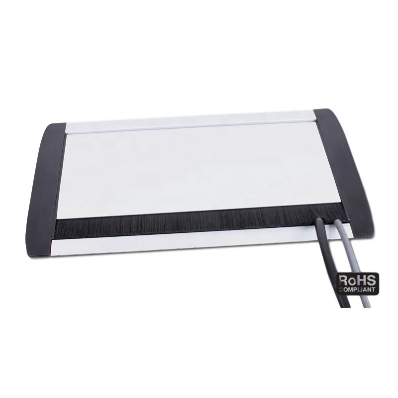 Perfil Sencillo de empotrar en mesa CON TAPA con 2 Perfil Sencillo de empotrar en mesa CON TAPA con 2