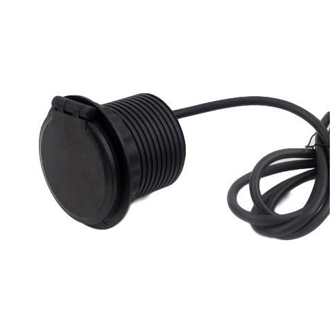 Perfil CIRCULAR Negro para empotrar en mesa con Ca