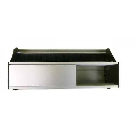 Perfil de Empotrar en mesa CON TAPA para 4 mecanismos de 45x45 utiles