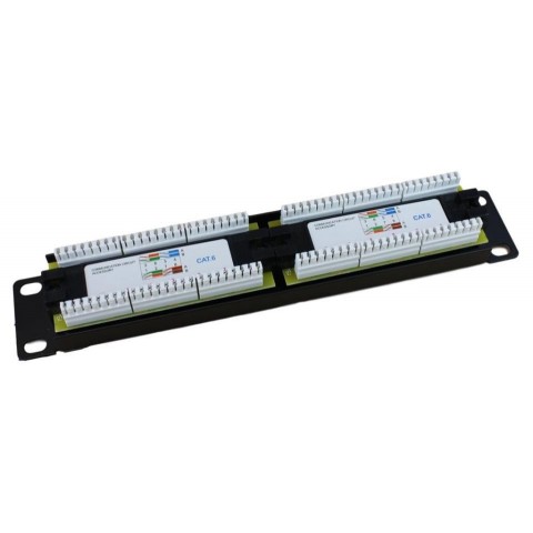Mini Patch 10  Patch Panel CON 12 tomas RJ45 CAT6 