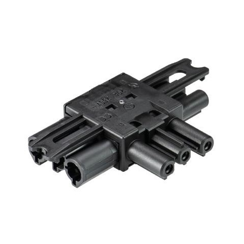 Derivador Wieland tipo T PLANO de 1E Macho / 2S He