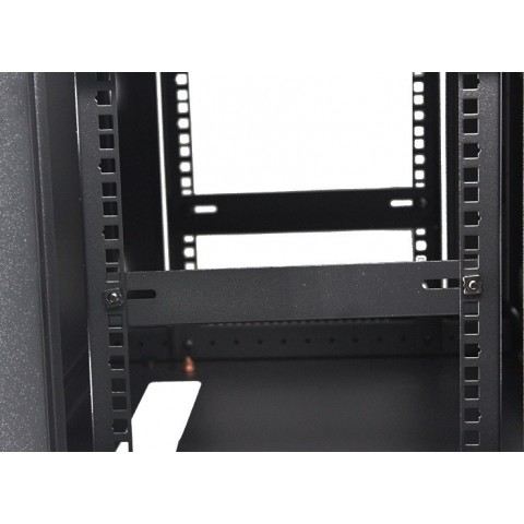 RACK Mural de 19" x 12U x 600. Laterales desmontables. Color Negro