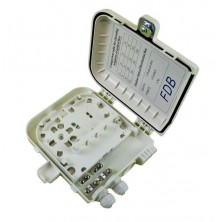 Caja F.O. de Exterior IP-65 PARA 8 adaptadores SC Simplex / LC Duplex
