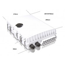 Caja F O  de Exterior IP-65 CON LLAVE PARA 16 adap