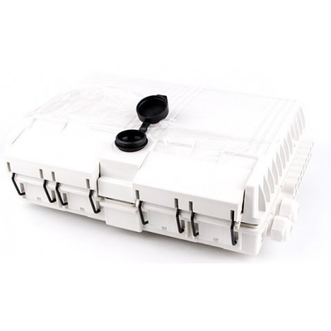 Caja F.O. de Exterior IP-65 CON LLAVE PARA 16 adaptadores SC Simplex / LC Duplex