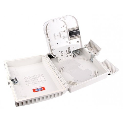 Caja F.O. de Exterior IP-65 CON LLAVE PARA 16 adaptadores SC Simplex / LC Duplex