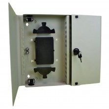 Caja F.O. de distribución y empalme Interior para 24 SC Simplex / LC DUPLEX. Tamaño 435x383x56 mm