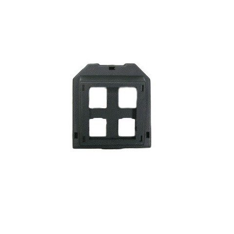 Tapeta Inclinada 4 RJ-45 KEYSTONE (Negra) para cubeta GB/2