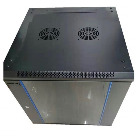 RACK Mural de 19" x 15U x 450. Laterales desmontables. Color Negro