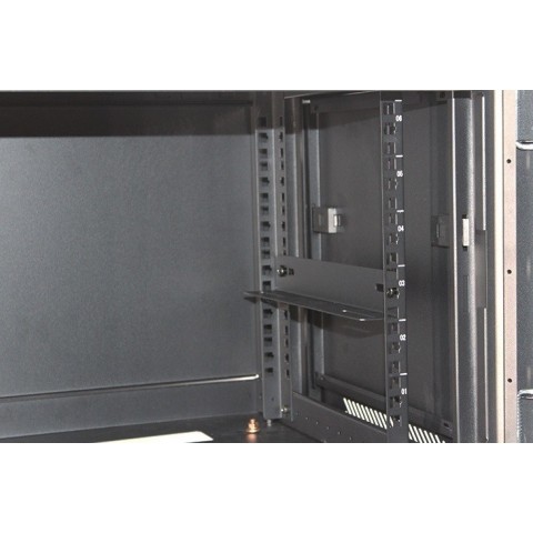 RACK Mural de 19" x 15U x 600. Laterales desmontables. Color Negro