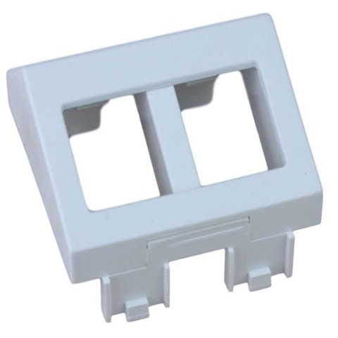 Modulo Ticino Light para 2 RJ-45 KERPEN  Blanco/4 