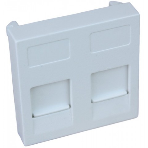 Modulo 45x45 CON VENTANA 2 RJ-45 INFRAPLUS PATILL