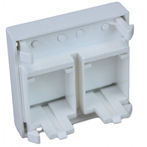 Modulo 45x45 CON VENTANA 2 RJ-45 INFRAPLUS PATILL