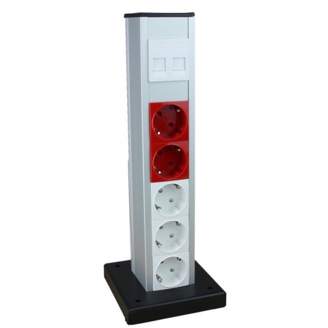 MiniColumna de Suelo SENCILLA plus para 6 mec. de 45x45. KIT