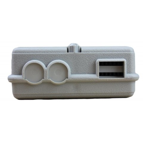 Caja empalme GRANDE de F.O. para 12 fusiones y derivación FTTH. Tamaño 185x110x45 mm