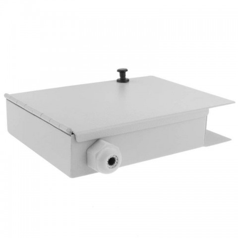 Caja mural metalica de F O  para 4 SC Simplex  Gri