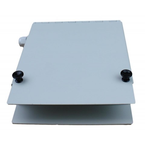 Caja mural metalica de F O  para 8 SC Simplex  Gri