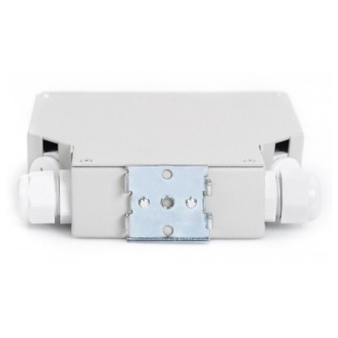 Caja metálica para carril DIN para 6 tomas SC DUPLEX